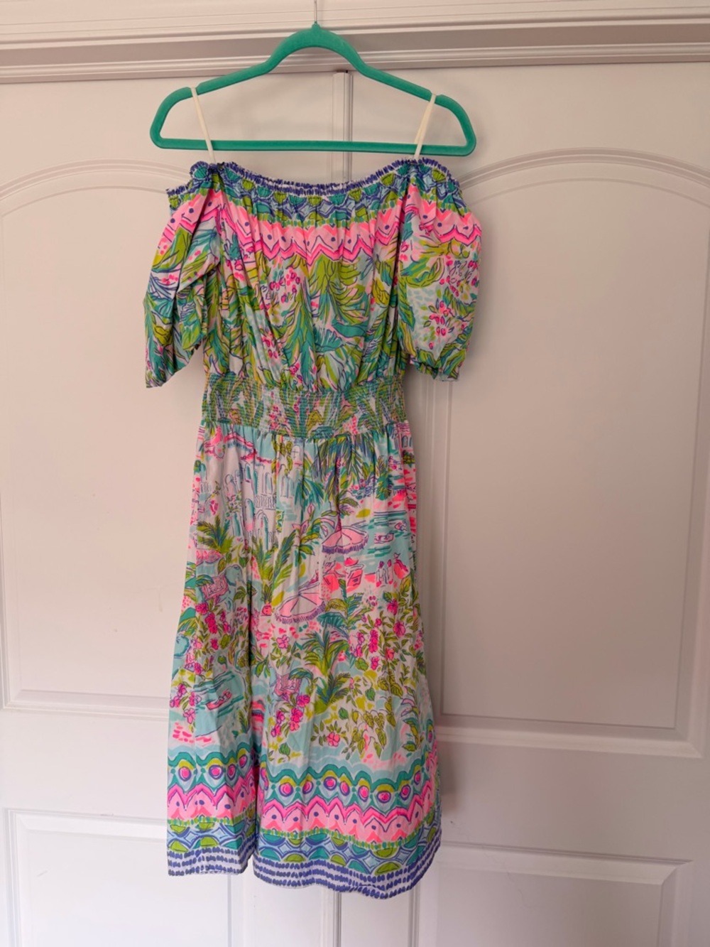 Lilly Pulitzer Camille Off The Shoulder Dress Size Large
